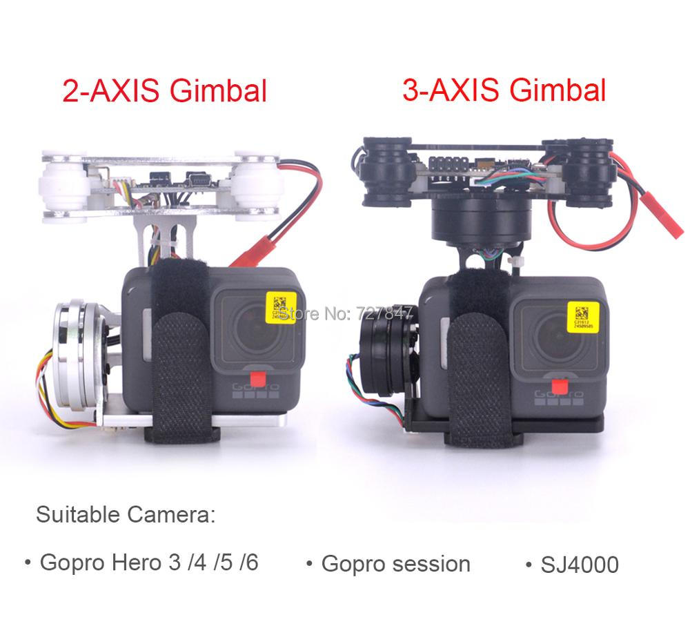 RTF FPV 3-AXIS / Lightweight 2 - Drone Gimbal For Gopro 评论和价格